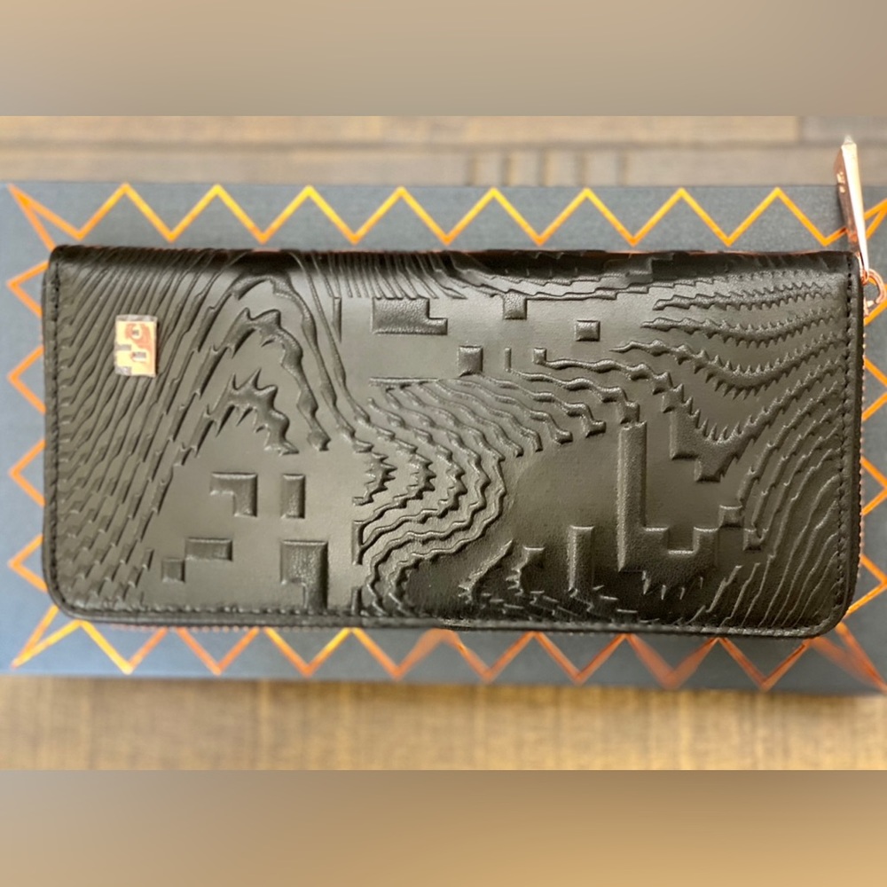 ✅NEW “Bitflek” Cooper Zippered Black Leader Wallet, London